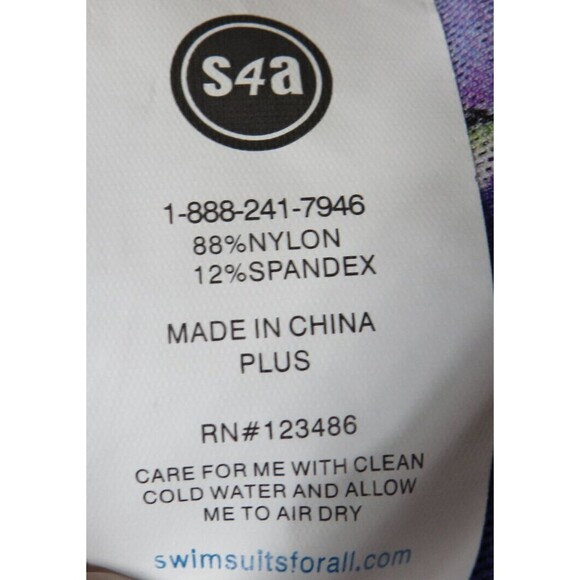 Swimsuits For All Beach Belle Purple Floral Plus Size Sarong - Picture 6 of 8